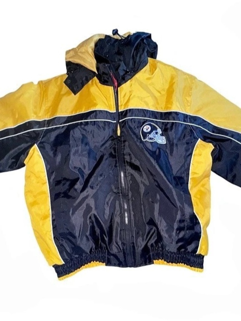 NFL Vintage Steelers Colorblock Jacket Size Large
